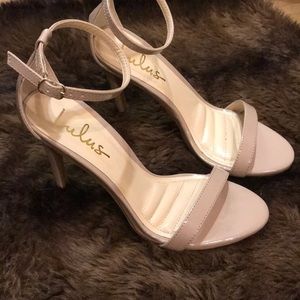 Lulus Nude Minimalist Heel